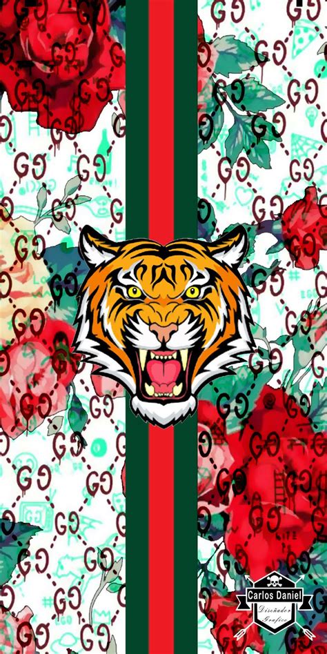 gucci paper border designs|tiger wallpaper gucci.